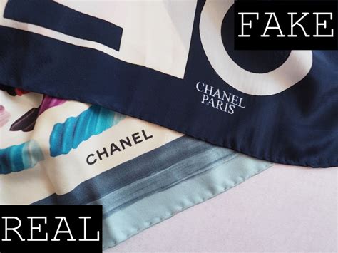 fake vs real chanel scarf|authentic Chanel scarf.